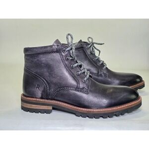 Roan by Bed Stu Barr Men's Boots Size 9 Black Leather Casual Dress Lace Up Shoes